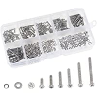 AGGER 360 piezas M2 M3 M4 Phillips Tornillos de cabeza plana Tornillo de tuerca Cerradura Arandelas planas Surtido de…